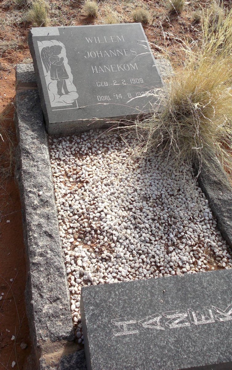 HANEKOM Willem Johannes 1909-1925