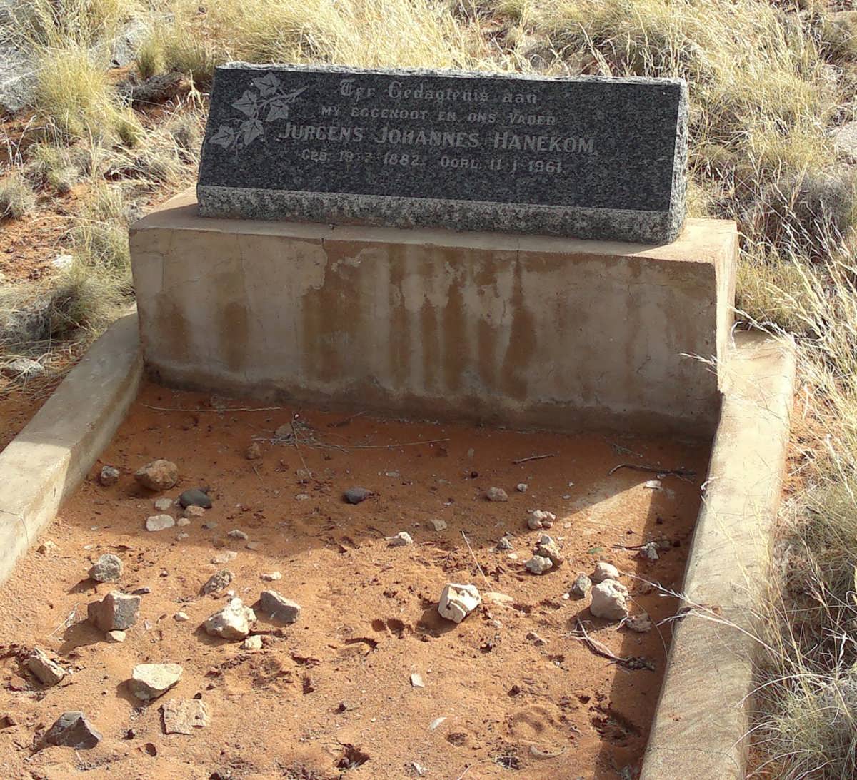 HANEKOM Jurgens Johannes 1882-1961