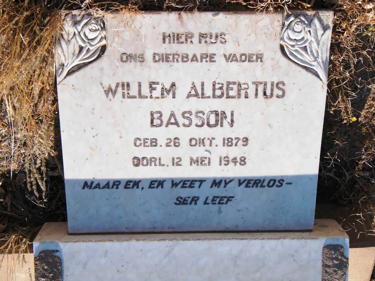 BASSON Willem Albertus 1879-1948