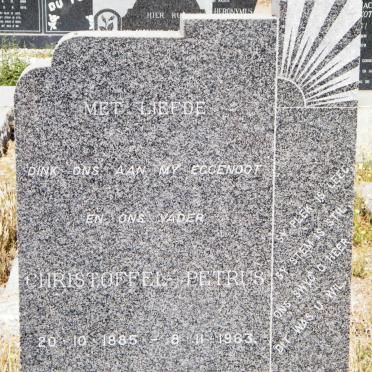 BOOYSEN Christoffel Petrus 1885-1963