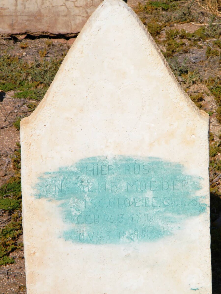 CLOETE M.S.C. nee SCHEEPERS 187?-1951