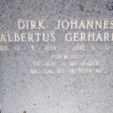 CRAFFORD Dirk Johannes Albertus Gerhardus 1894-1984