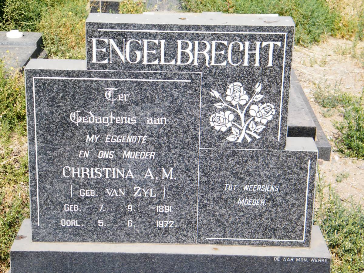 ENGELBRECHT Christina A.M. nee VAN ZYL 1891-1972