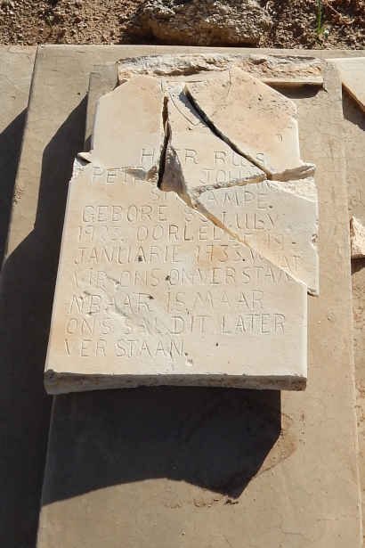 STRAMPE Petrus Johan 1923-1933