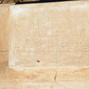 STEENKAMP S.M. nee SMITH 1861-1940