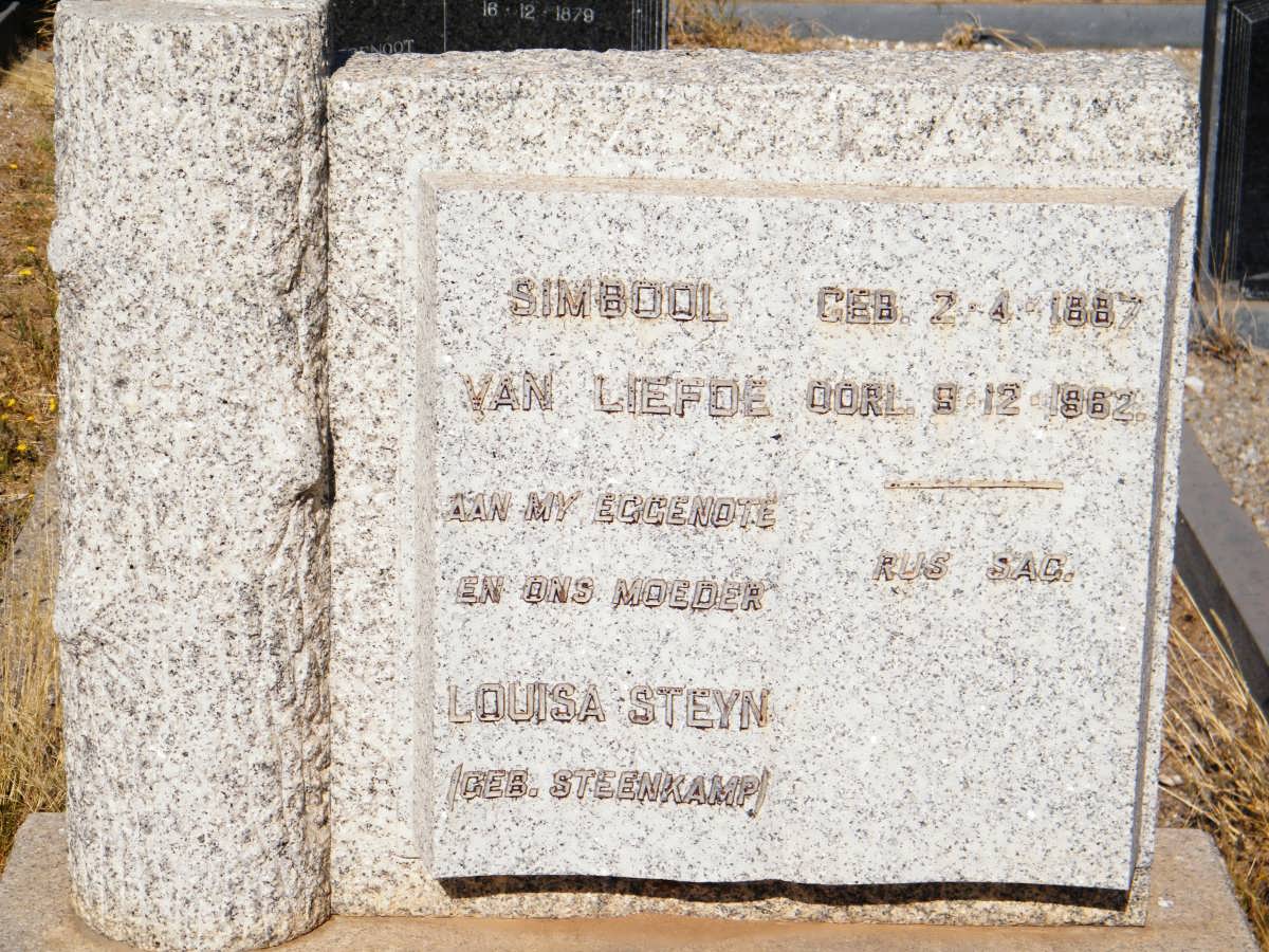STEYN Louisa nee STEENKAMP 1887-1962