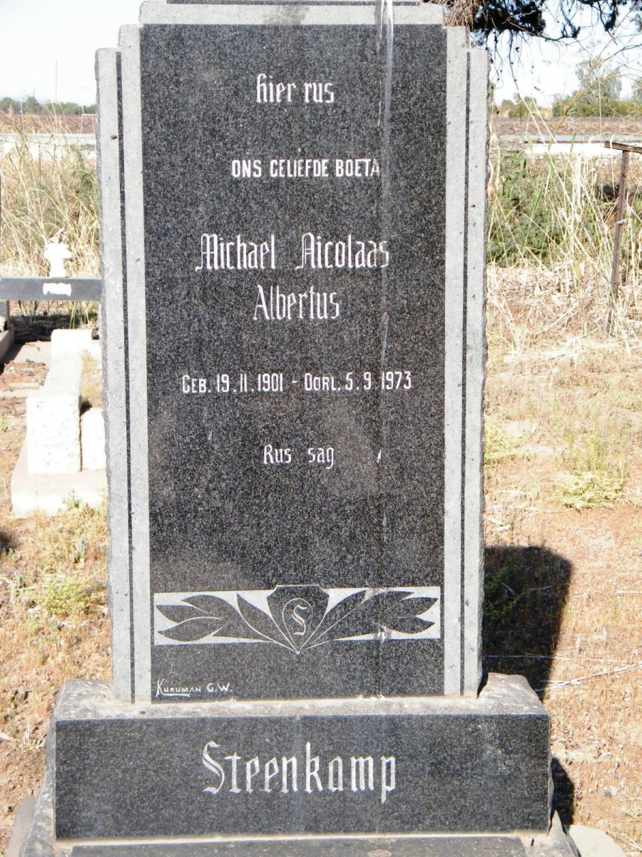 STEENKAMP Michael Nicolaas Albertus 1901-1973