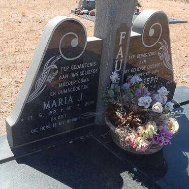 FAUL Joseph 1904-1987 &amp; Maria J. 1913-2004