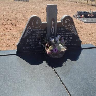 FAUL Joseph 1904-1987 &amp; Maria J. 1913-2004