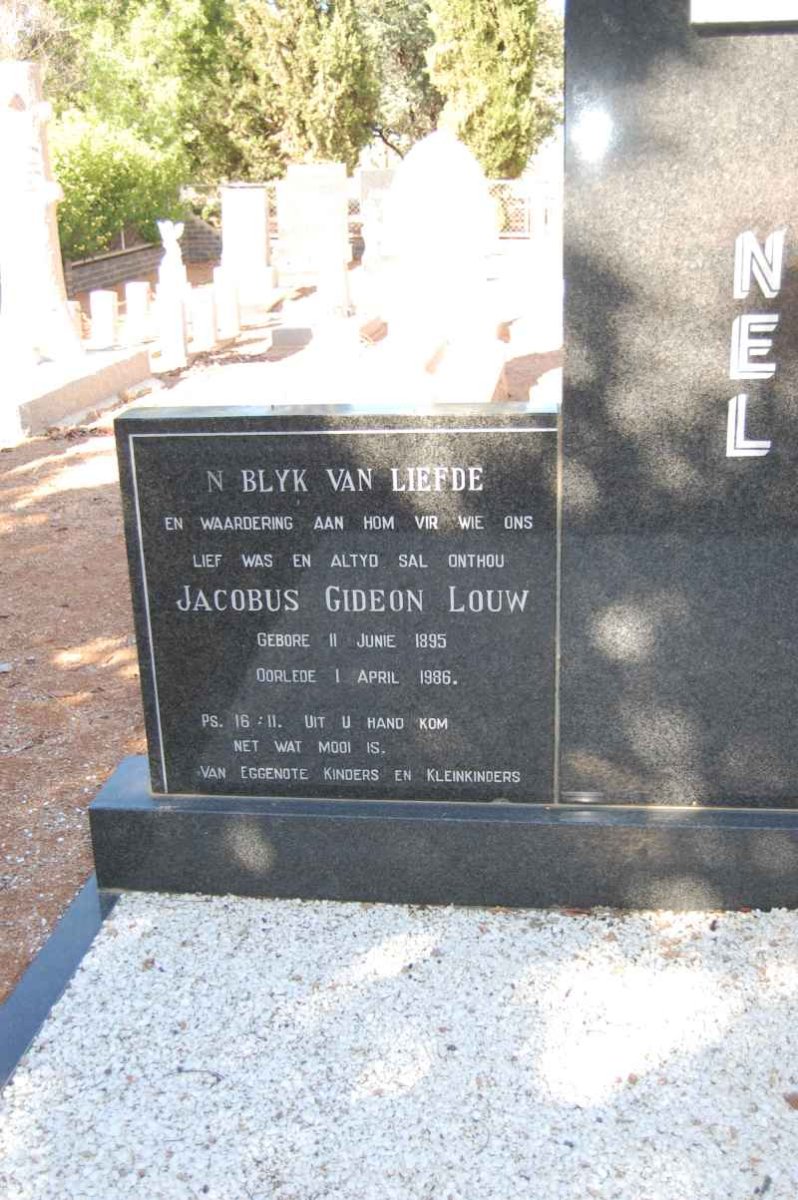 NEL Jacobus Gideon Louw 1895-1986 