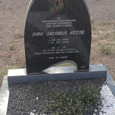 KOTZÉ Dirk Jacobus 1909-2004