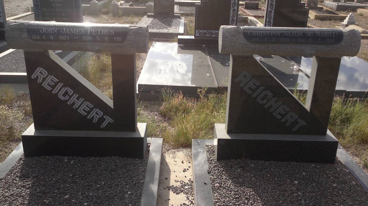 REICHERT John James Petrus 1903-1981 &amp; Christina Alida MARITZ 1909-1996