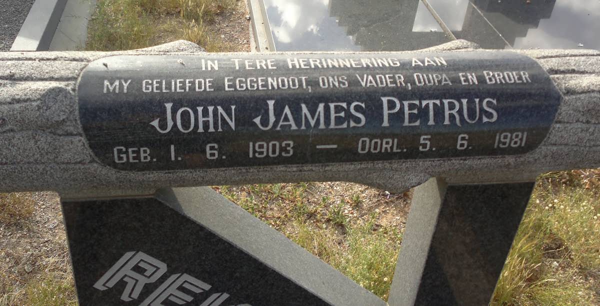 REICHERT John James Petrus 1903-1981