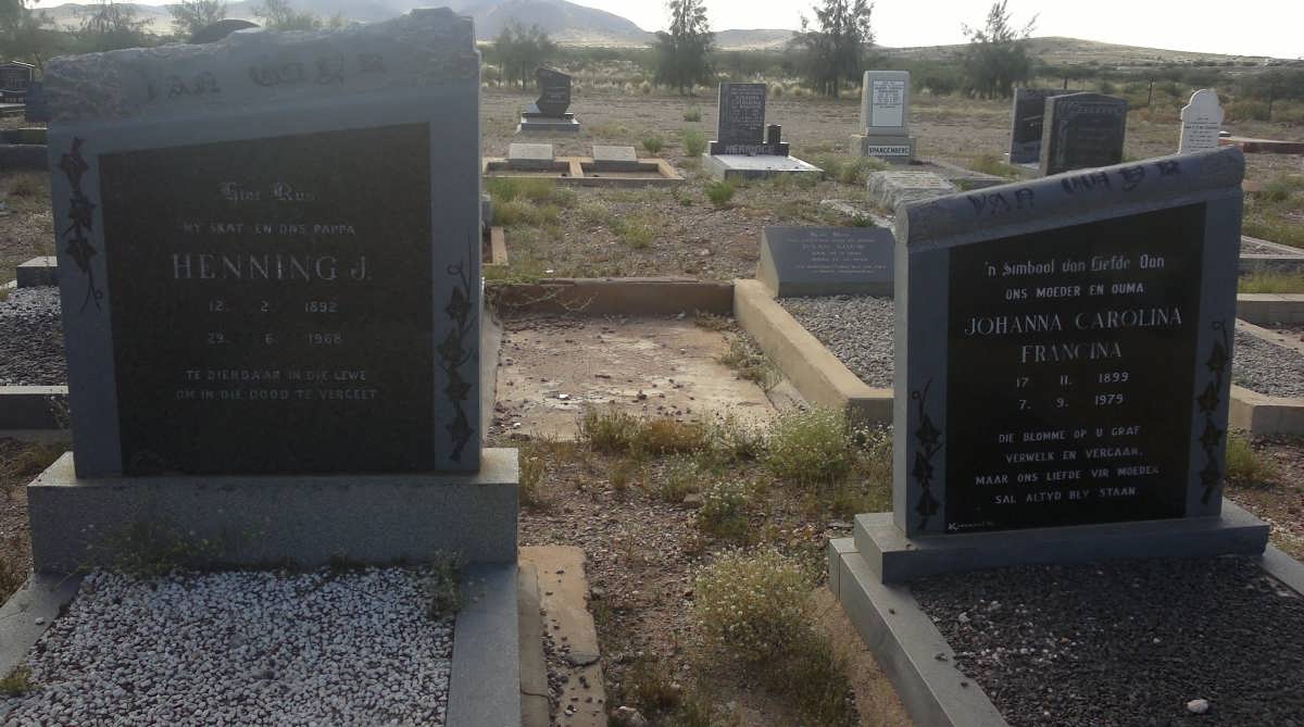 WYK Henning J., van 1892-1968 :: VAN WYK Johanna Carolina Francina 1899-1979