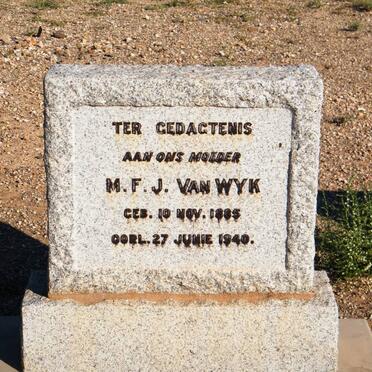 WYK M.F.J., van 1885-1940