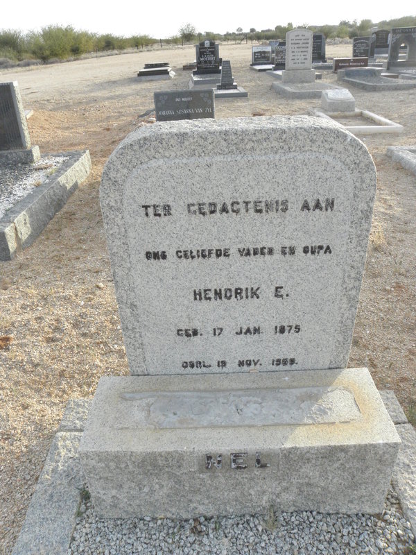 NEL Hendrik E. 1875-1955