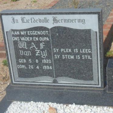 ZYL W.A.F., van 1920-1994