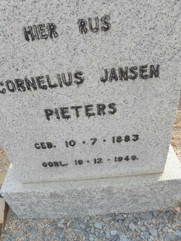 PIETERS Cornelius Jansen 1883-1949