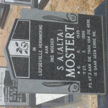 MOSTERT S.A. 1939-1986