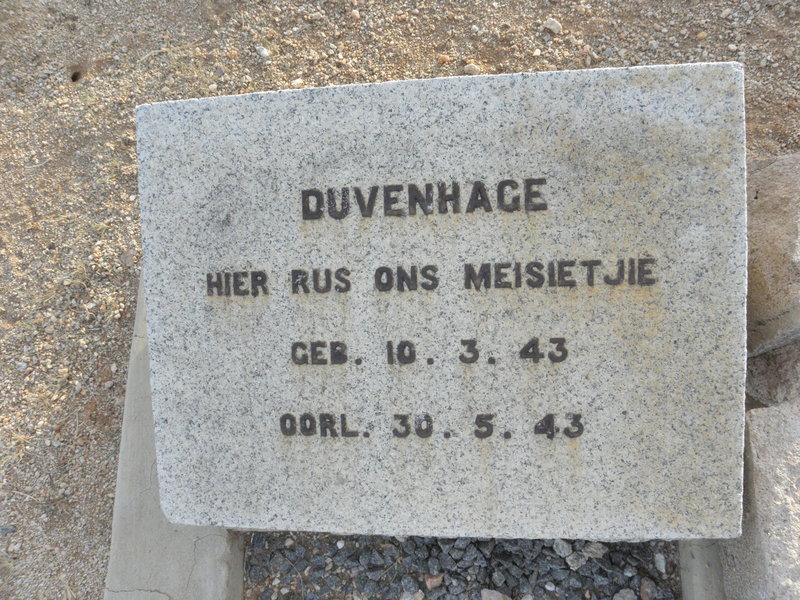 DUVENHAGE 1943-1943