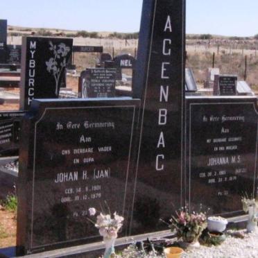 AGENBAG Johan J. 1901-1978 &amp; Johanna M.S. KOTZE 1905-1978