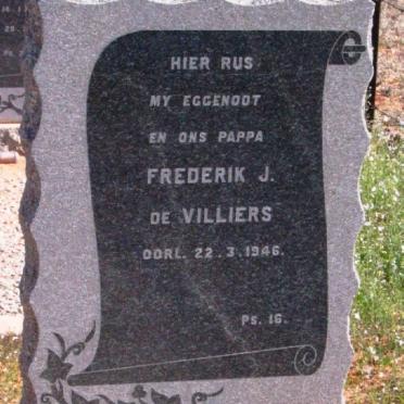 VILLIERS Frederik J., de -1946