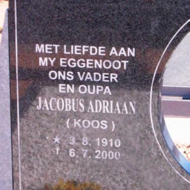 PIETERSE Jacobus Adriaan 1910-2000