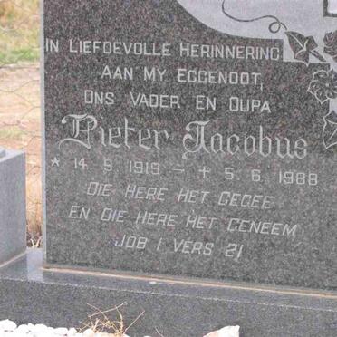 MERWE Pieter Jacobus, van der 1919-1988