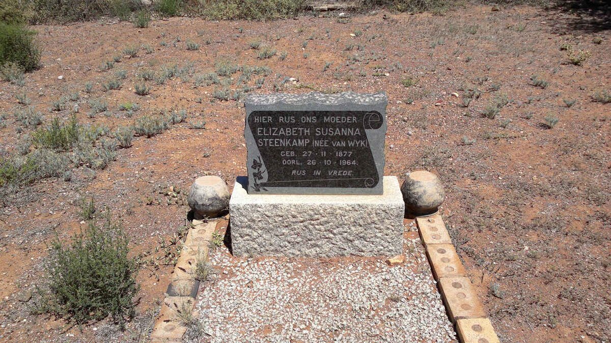 STEENKAMP Elizabeth Susanna nee VAN WYK 1877-1964