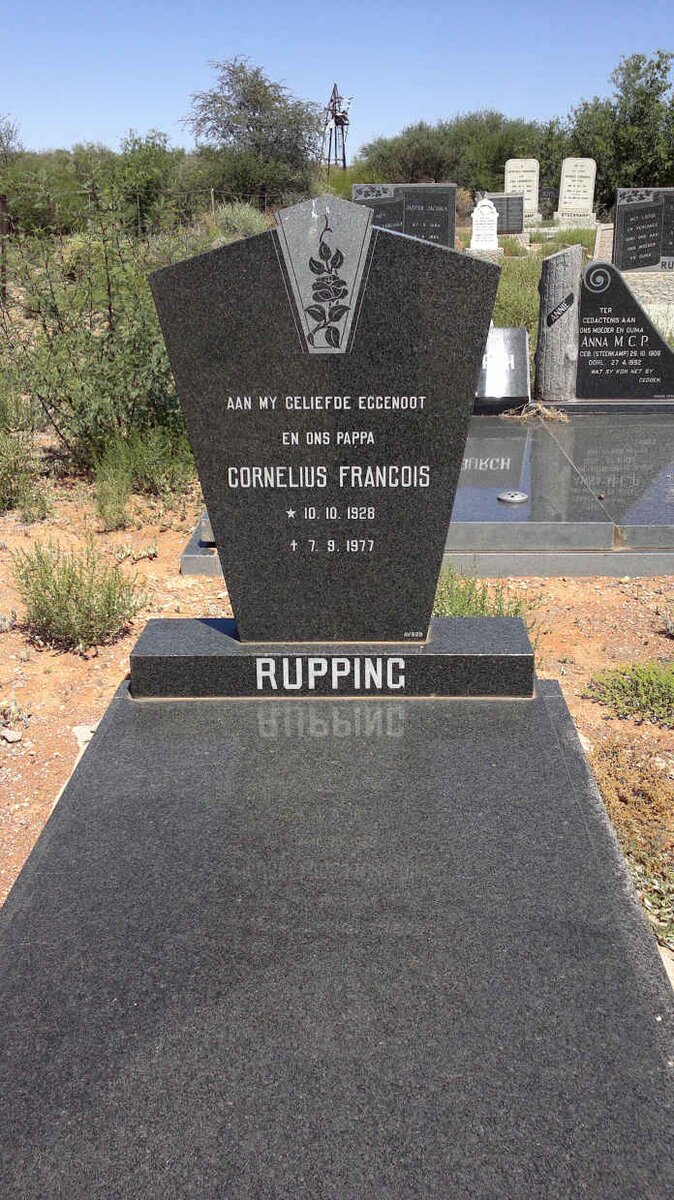 RUPPING Cornelius Francois 1928-1977