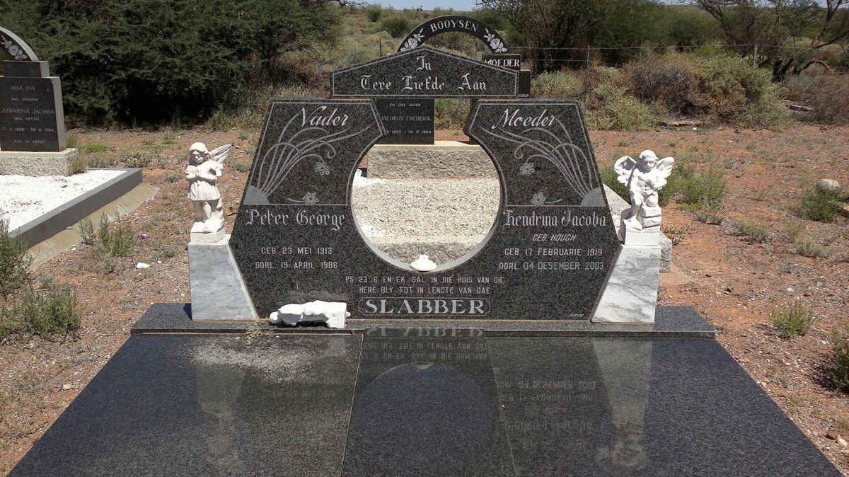 SLABBER Peter George 1913-1986 &amp; Hendrina Jacoba HOUGH 1919-2003