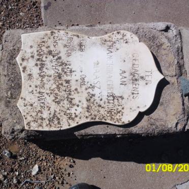 MAASZ Franchina Christhina 1934-1935