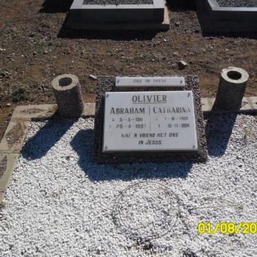 OLIVIER Abraham 1911-1997 &amp; Catharina 1915-2004