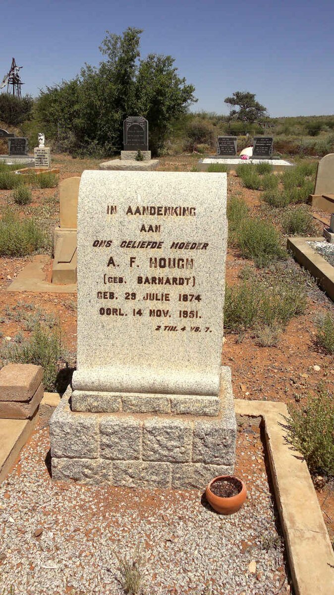HOUGH A.F. nee BARNARDT 1874-1951