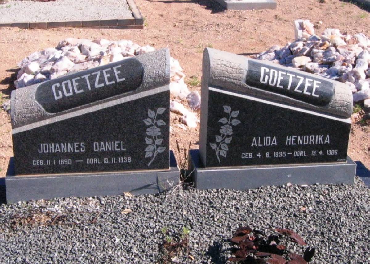 COETZEE Johannes Daniel 1890-1939 &amp; Alida Hendrika 1895-1986