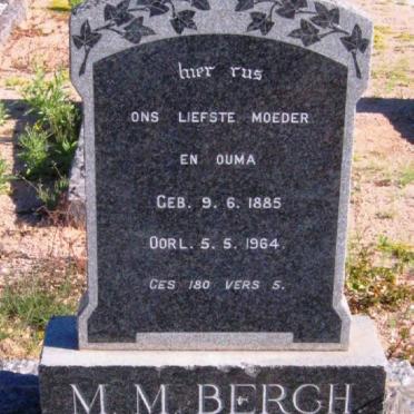 BERGH M.M. nee ROSSOUW 1885-1964