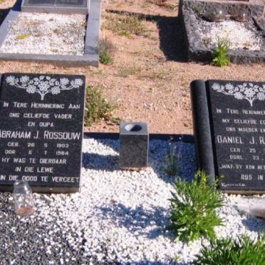 ROSSOUW Abraham J. 1903-1984 &amp; Daniel J. 1913-1978 