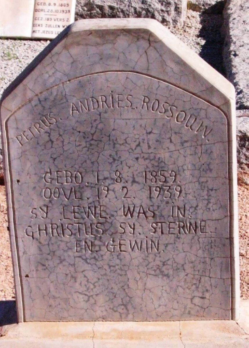 ROSSOUW Petrus Andries 1859-1939