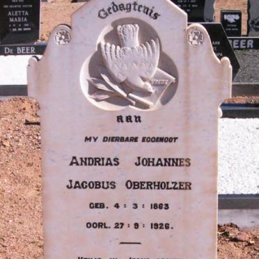OBERHOLZER Andrias Johannes Jacobus 1863-1926