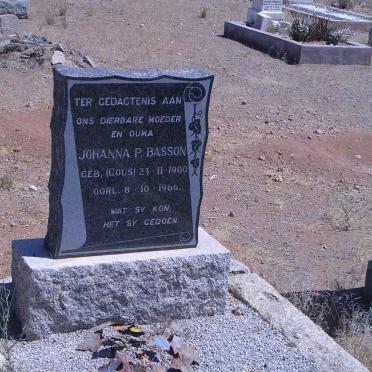 BASSON Johanna P.  geb. GOUS 1900-1966