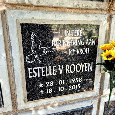 ROOYEN Estelle, van 1958-2015