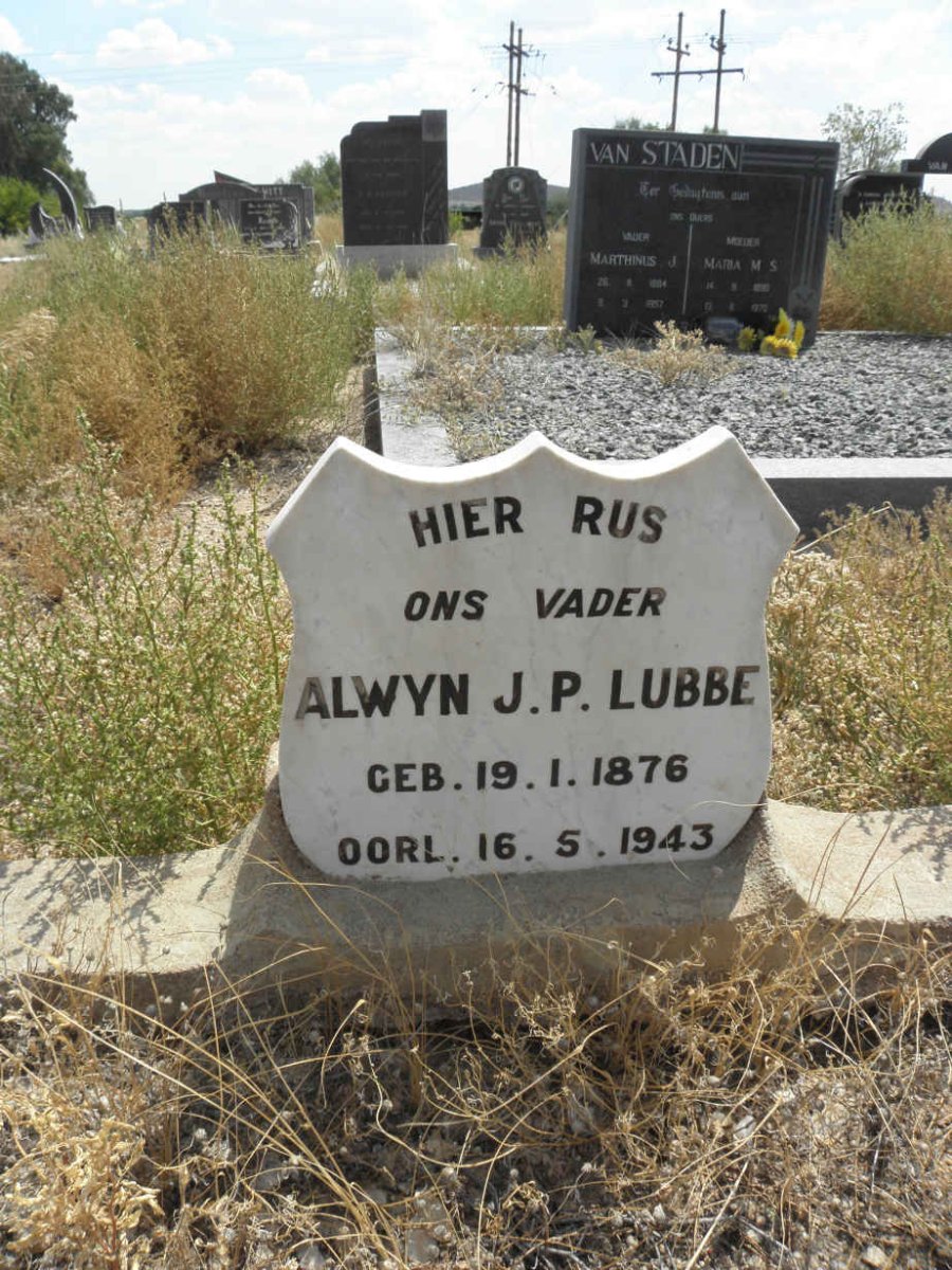 LUBBE Alwyn J.P. 1976-1943