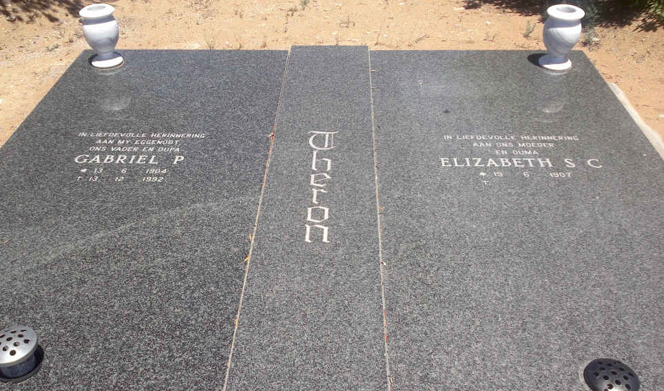 THERON Gabriel P. 1904-1992 &amp; Elizabeth S.C. 1907-