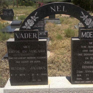 NEL Hendrik Jacobus 1876-1965 &amp; Johanna Hendrieka ANNANDALE 1878-1972