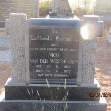 WESTHUIZEN Nico, van der 1926-1972