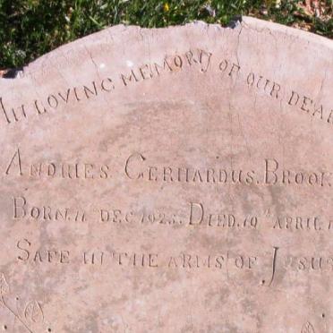 BROOKS Andries Gerhardus 1925-1929