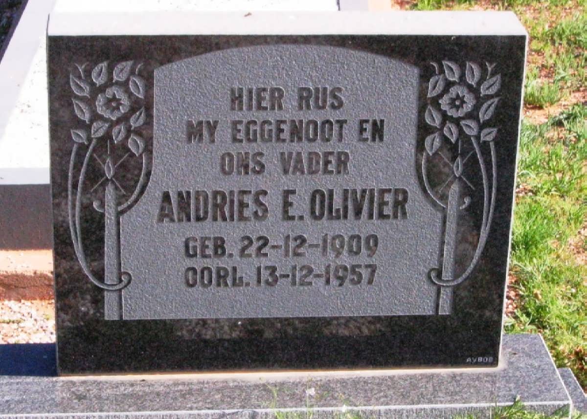 OLIVIER Andries E. 1909-1957
