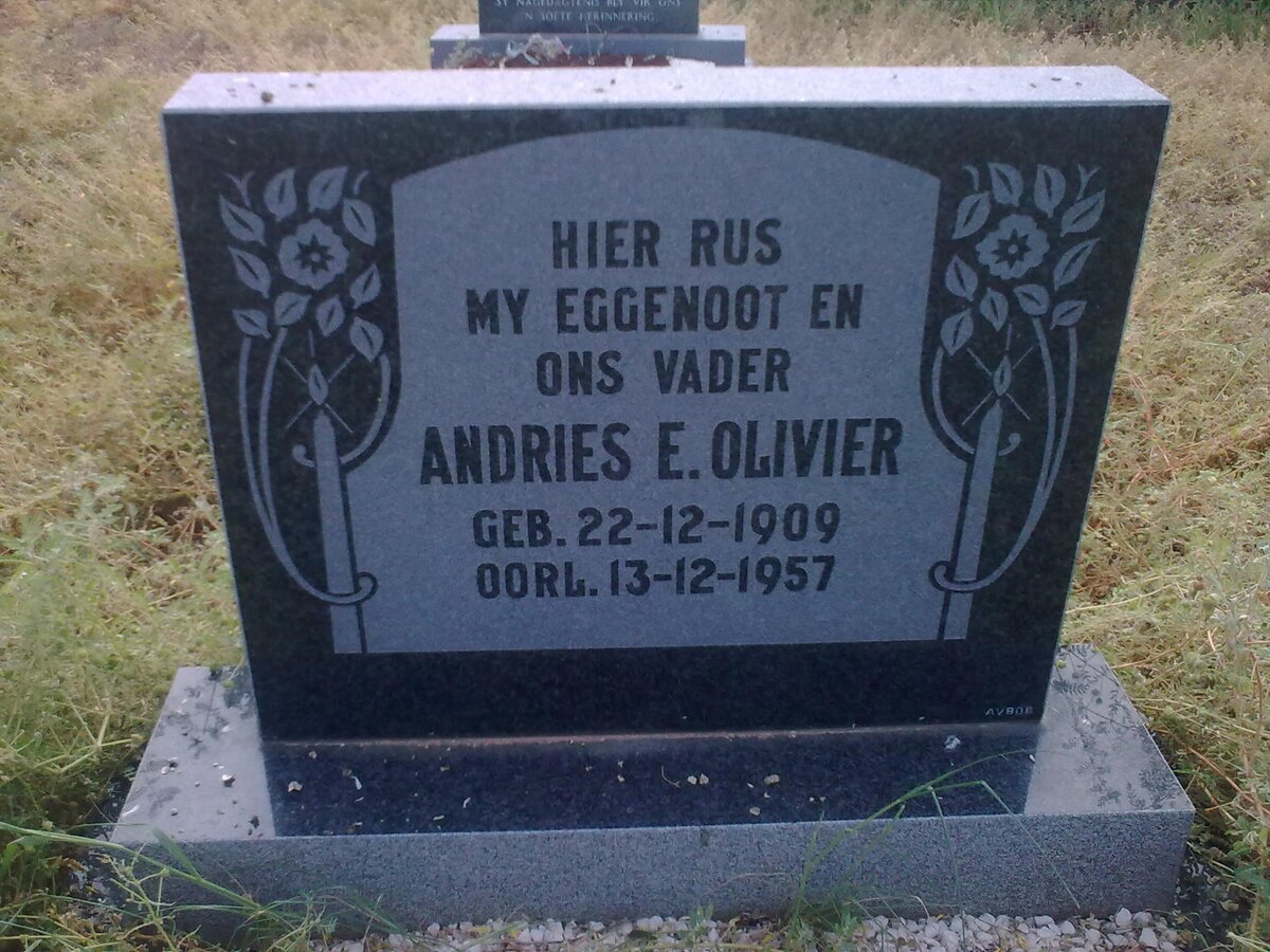 OLIVIER Andries E. 1909-1957