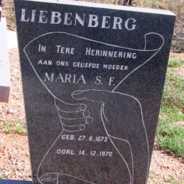 LIEBENBERG Maria S. F. 1873-1970