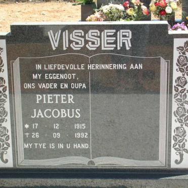 VISSER Pieter Jacobus 1915-1992